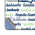 NFL Seattle Seahawks Print Galaxy Z Fold5 5G Skin